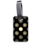 Gray Balls On Black Background Luggage Tags (Two Sides) Front