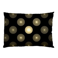 Gray Balls On Black Background Pillow Case (two Sides) by Nexatart