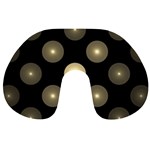 Gray Balls On Black Background Travel Neck Pillows Front