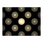 Gray Balls On Black Background Double Sided Flano Blanket (Mini)  35 x27  Blanket Front