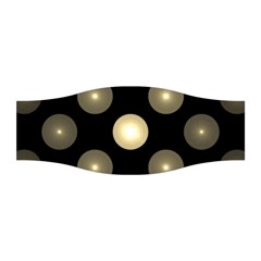 Gray Balls On Black Background Stretchable Headband by Nexatart