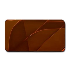 Brown Background Waves Abstract Brown Ribbon Swirling Shapes Medium Bar Mats by Nexatart