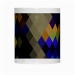 Background Of Blue Gold Brown Tan Purple Diamonds White Mugs Center