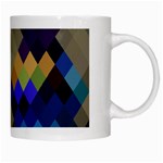 Background Of Blue Gold Brown Tan Purple Diamonds White Mugs Right