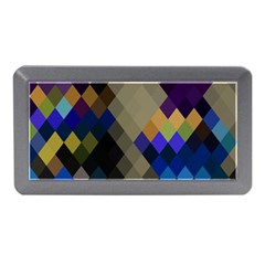 Background Of Blue Gold Brown Tan Purple Diamonds Memory Card Reader (mini) by Nexatart