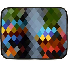 Diamond Abstract Background Background Of Diamonds In Colors Of Orange Yellow Green Blue And More Fleece Blanket (mini) by Nexatart