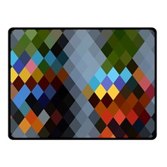 Diamond Abstract Background Background Of Diamonds In Colors Of Orange Yellow Green Blue And More Double Sided Fleece Blanket (small)  by Nexatart