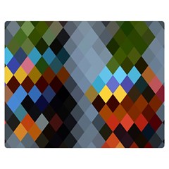 Diamond Abstract Background Background Of Diamonds In Colors Of Orange Yellow Green Blue And More Double Sided Flano Blanket (medium)  by Nexatart