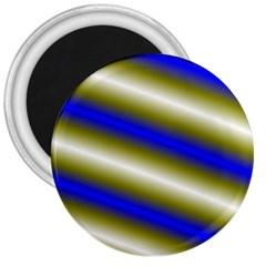 Color Diagonal Gradient Stripes 3  Magnets by Nexatart