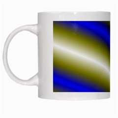 Color Diagonal Gradient Stripes White Mugs by Nexatart