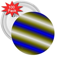 Color Diagonal Gradient Stripes 3  Buttons (100 Pack)  by Nexatart