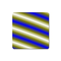 Color Diagonal Gradient Stripes Square Magnet by Nexatart