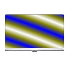 Color Diagonal Gradient Stripes Business Card Holders by Nexatart