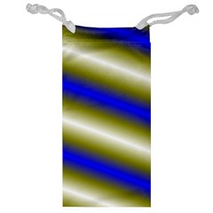 Color Diagonal Gradient Stripes Jewelry Bag by Nexatart