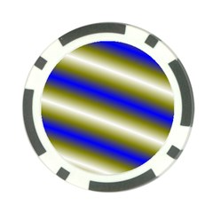 Color Diagonal Gradient Stripes Poker Chip Card Guard by Nexatart