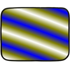 Color Diagonal Gradient Stripes Fleece Blanket (mini) by Nexatart