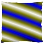 Color Diagonal Gradient Stripes Large Cushion Case (One Side) Front