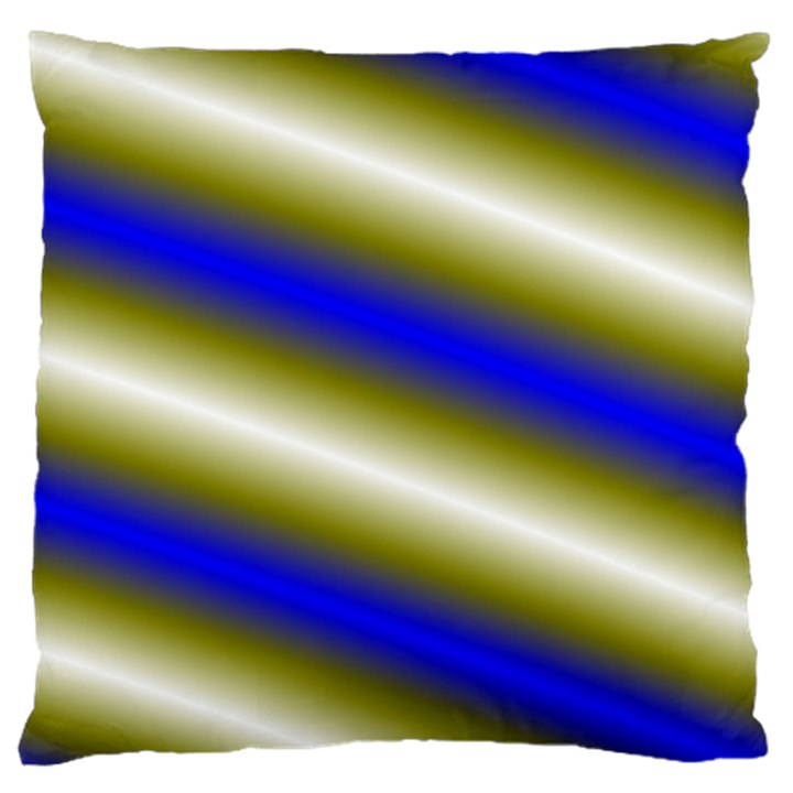 Color Diagonal Gradient Stripes Large Cushion Case (One Side)