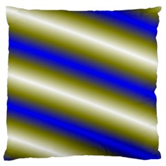 Color Diagonal Gradient Stripes Large Cushion Case (two Sides) by Nexatart