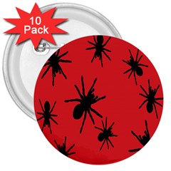 Illustration With Spiders 3  Buttons (10 Pack)  by Nexatart