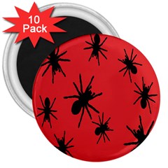 Illustration With Spiders 3  Magnets (10 Pack)  by Nexatart