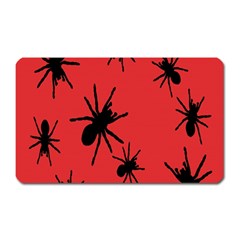 Illustration With Spiders Magnet (rectangular) by Nexatart