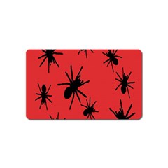 Illustration With Spiders Magnet (name Card) by Nexatart