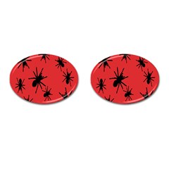 Illustration With Spiders Cufflinks (oval) by Nexatart