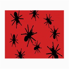 Illustration With Spiders Small Glasses Cloth (2-side) by Nexatart