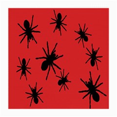 Illustration With Spiders Medium Glasses Cloth by Nexatart