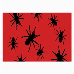 Illustration With Spiders Large Glasses Cloth by Nexatart