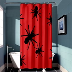 Illustration With Spiders Shower Curtain 36  X 72  (stall)  by Nexatart