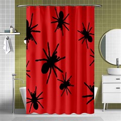 Illustration With Spiders Shower Curtain 48  X 72  (small)  by Nexatart