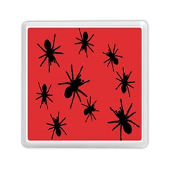 Illustration With Spiders Memory Card Reader (square)  by Nexatart