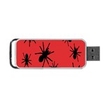 Illustration With Spiders Portable USB Flash (Two Sides) Front