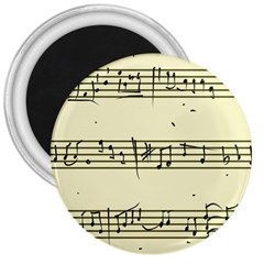 Music Notes On A Color Background 3  Magnets by Nexatart