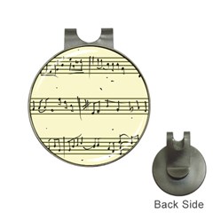 Music Notes On A Color Background Hat Clips With Golf Markers by Nexatart