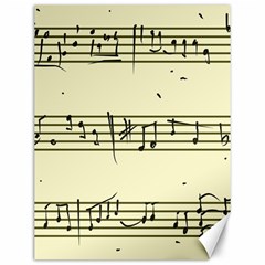 Music Notes On A Color Background Canvas 12  X 16   by Nexatart