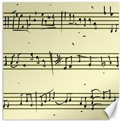 Music Notes On A Color Background Canvas 16  X 16   by Nexatart