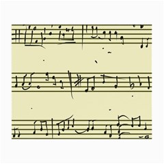 Music Notes On A Color Background Small Glasses Cloth (2-side)