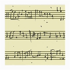 Music Notes On A Color Background Medium Glasses Cloth by Nexatart