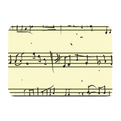 Music Notes On A Color Background Plate Mats by Nexatart