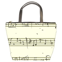 Music Notes On A Color Background Bucket Bags by Nexatart