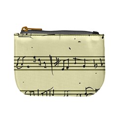 Music Notes On A Color Background Mini Coin Purses by Nexatart