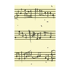 Music Notes On A Color Background Shower Curtain 48  X 72  (small)  by Nexatart