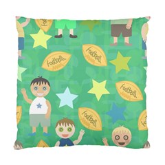 Football Kids Children Pattern Standard Cushion Case (one Side) by Nexatart