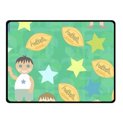 Football Kids Children Pattern Fleece Blanket (small) by Nexatart