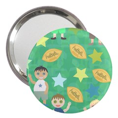 Football Kids Children Pattern 3  Handbag Mirrors by Nexatart