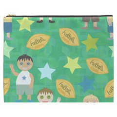 Football Kids Children Pattern Cosmetic Bag (xxxl)  by Nexatart