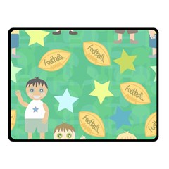 Football Kids Children Pattern Double Sided Fleece Blanket (small)  by Nexatart